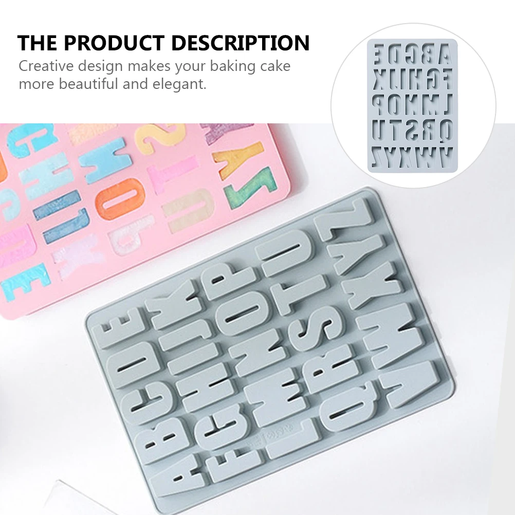 

Letter Chocolate Mold Alphabet Silicone Ice Silica Gel Baking Baby DIY Creative