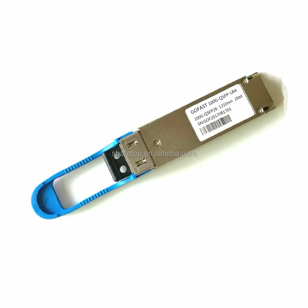 

100Gb/s QSFP28 LR4 10km Optical Transceiver 100GBASE-LR4 Fiber Optic Module