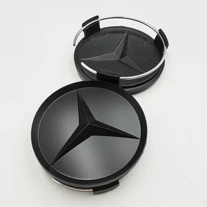 Central car wheel covers, 4 units, 75mm, for Mercedes Benz Abces GLB GLC Gle GLS GLK CLS ML GL R W205 W213 Accessories Main Sales Centro Rims Mercedes - №1