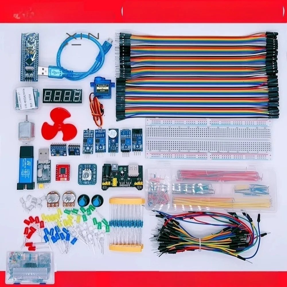 STM32F103C8T6 Core Board Development Kit Featuring For oled Screen Breadboard MB102 Compatible Power Module USB Programmer