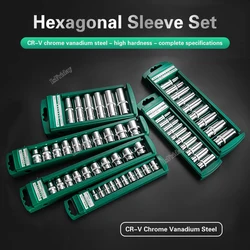 10Pcs Hex Socket Set 1/4