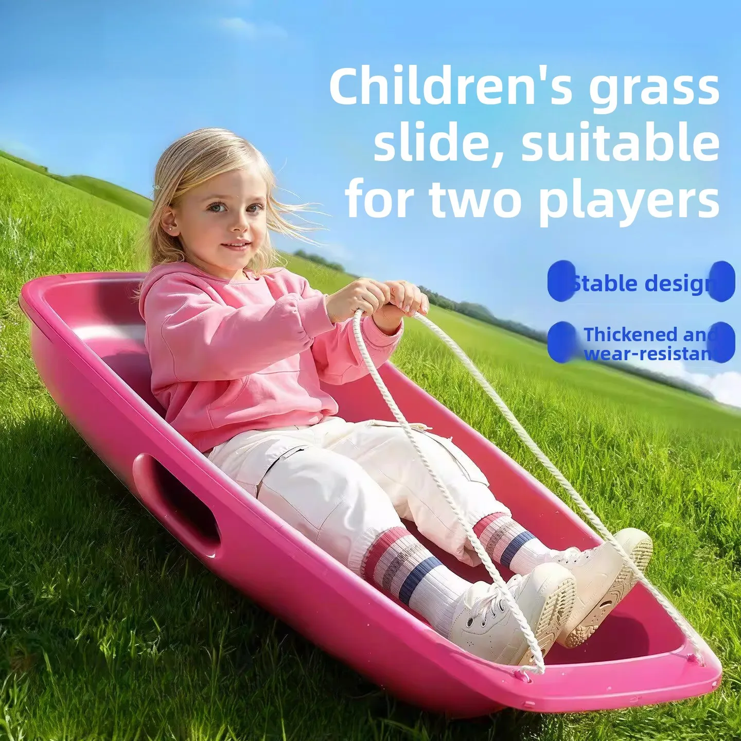 thickened-grass-sliding-board-children's-sand-slope-slide-board-large-size-double-person-professional-snow-sledding-board