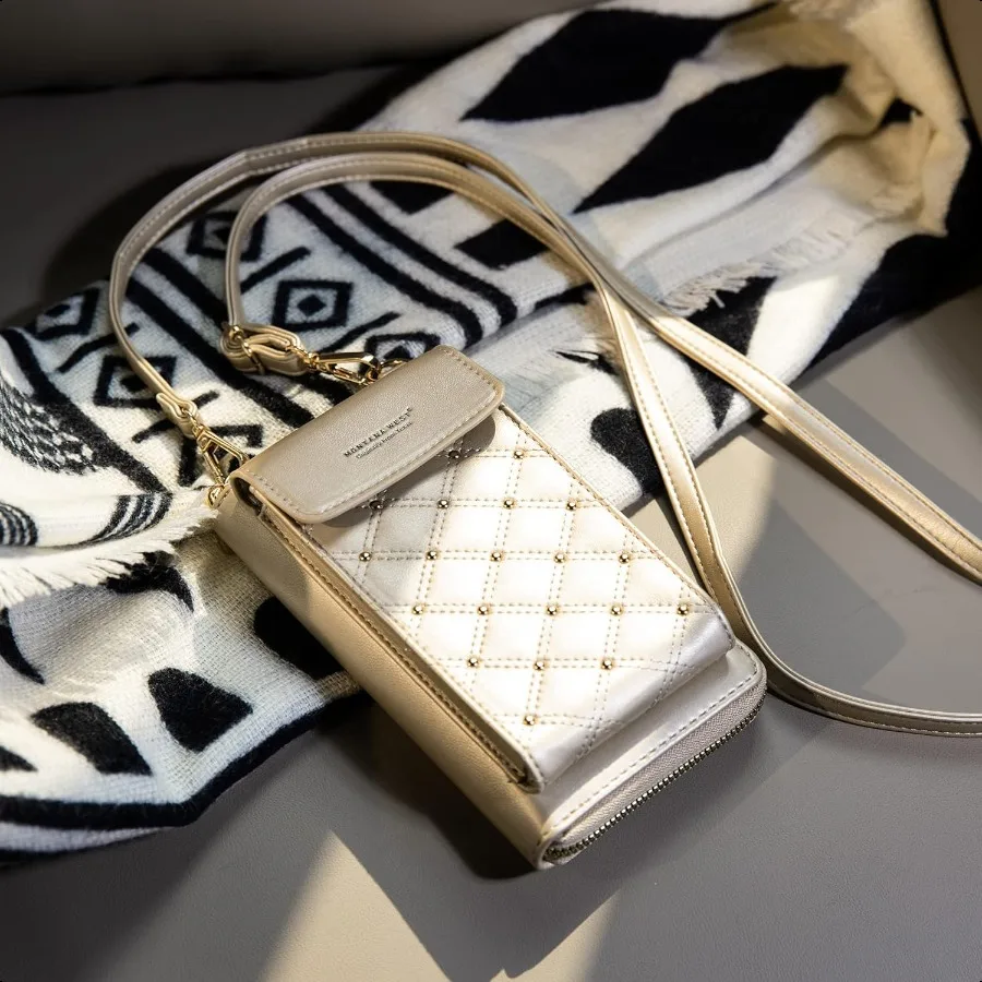 محفظة الهاتف الخليوي الصغيرة عبر الجسم من مونتانا ويست للنساء، محفظة الهاتف المحمول تحجب RFID