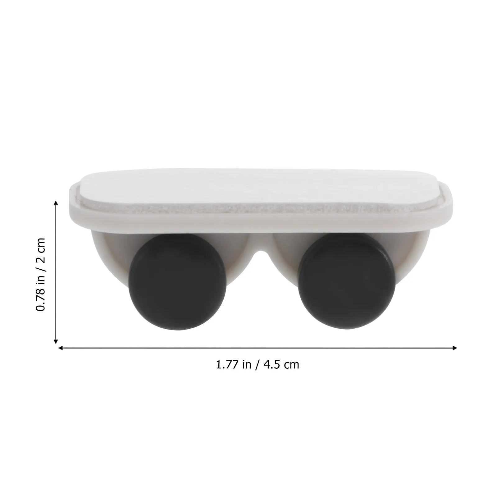 8Pcs Storage Box Adhesive Wheels Mini Self-Adhesive Casters for Furniture Garbage Can Wooden Board Easy Peel Press Strong Load