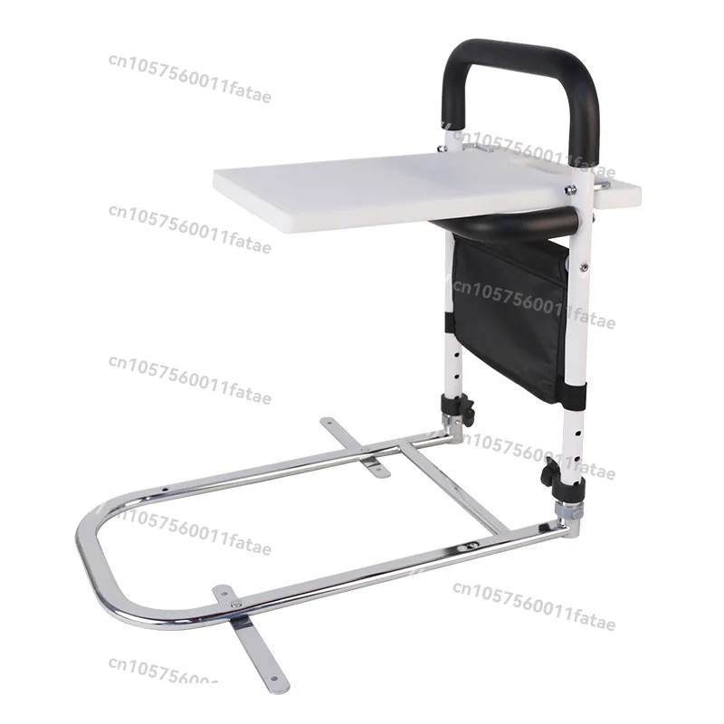 

Get Up Armrest Installation Bedside with Table Board Armrest Guardrail Grab Rod Bed Rehabilitation Care Get Up Aid