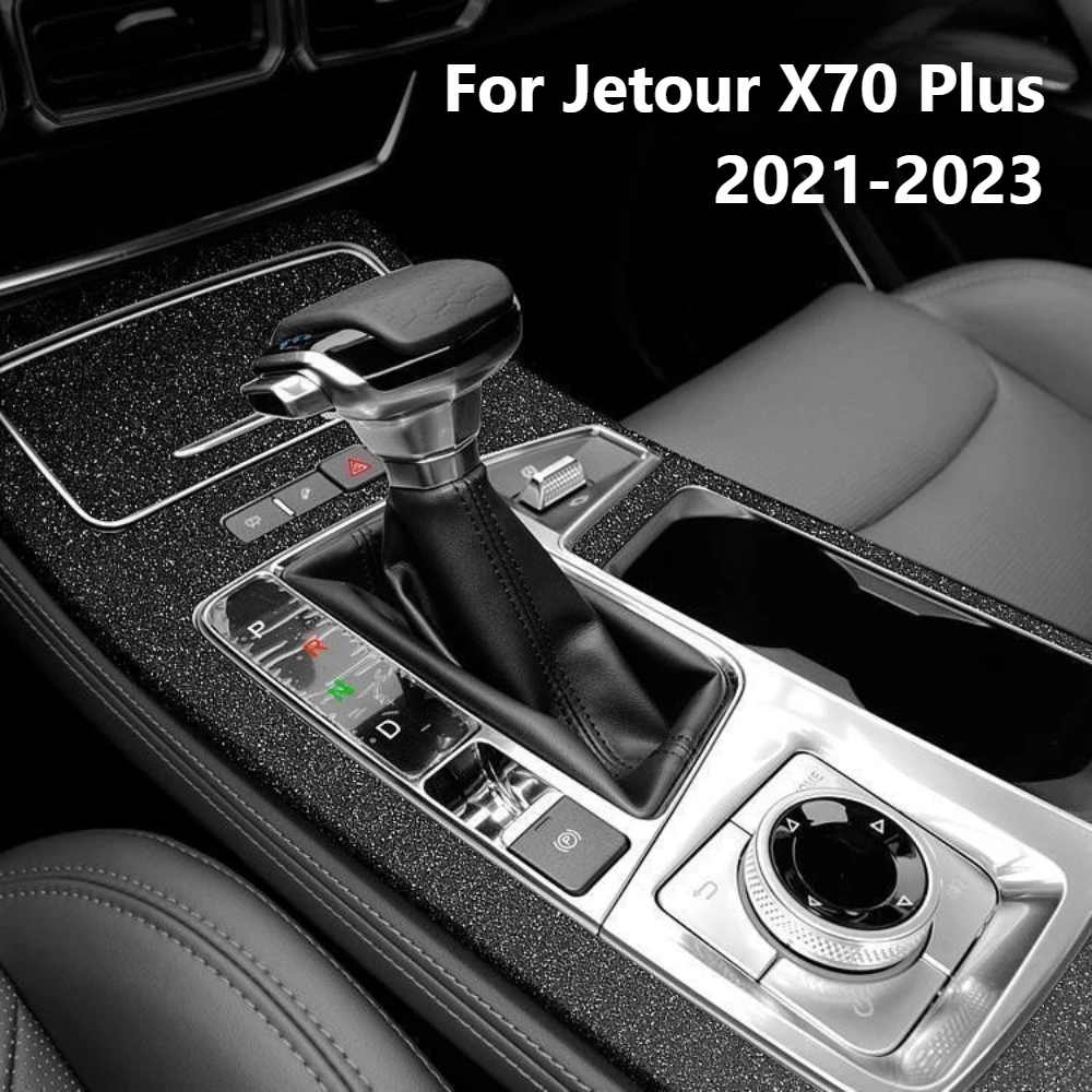 For Jetour X70 Plus 2021 2022 2023 Center Console Gear Shift Sticker Interior Trim Protective Film Car Decal Accessories