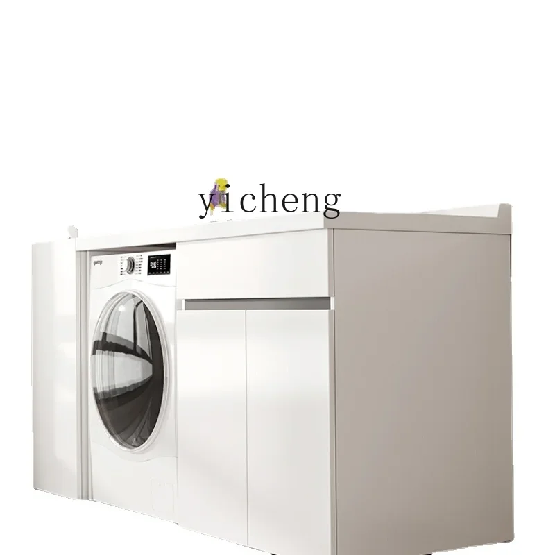 XL Washing Machine Quartz Stone Basin Cabinet Balcony Washing Machine Cabinet Assemblage Zone Washboard