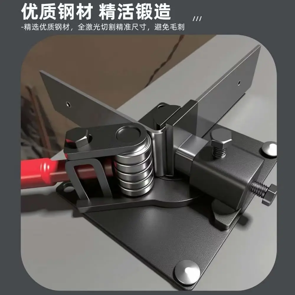 آلة ثني الحديد المسطح اليدوية مناسبة لصفائح حديد 3 × 60 مم جهاز ثني حديد الألومنيوم اضغط على الفرامل #4