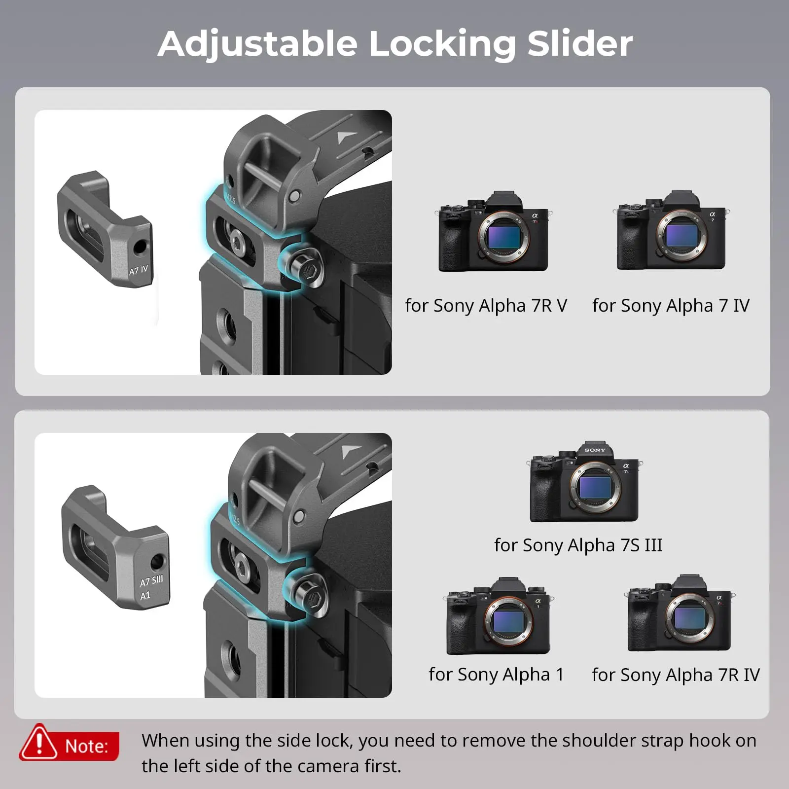 SmallRig HawkLock Quick Release Cage for Sony Alpha 7R V / Alpha 7 IV / Alpha 7S III / Alpha 1 / Alpha 7R IV 4481