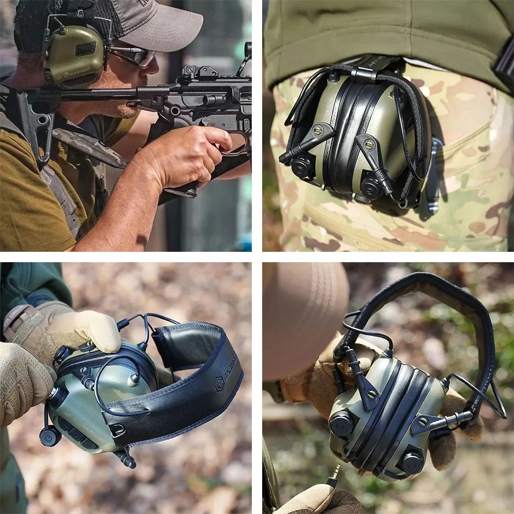 Оригинальная тактическая гарнитура Earmor M31 MOD4 — наушники с шумоподавлением для стрельбы с пневматическим оружием и электронного авиационного использования