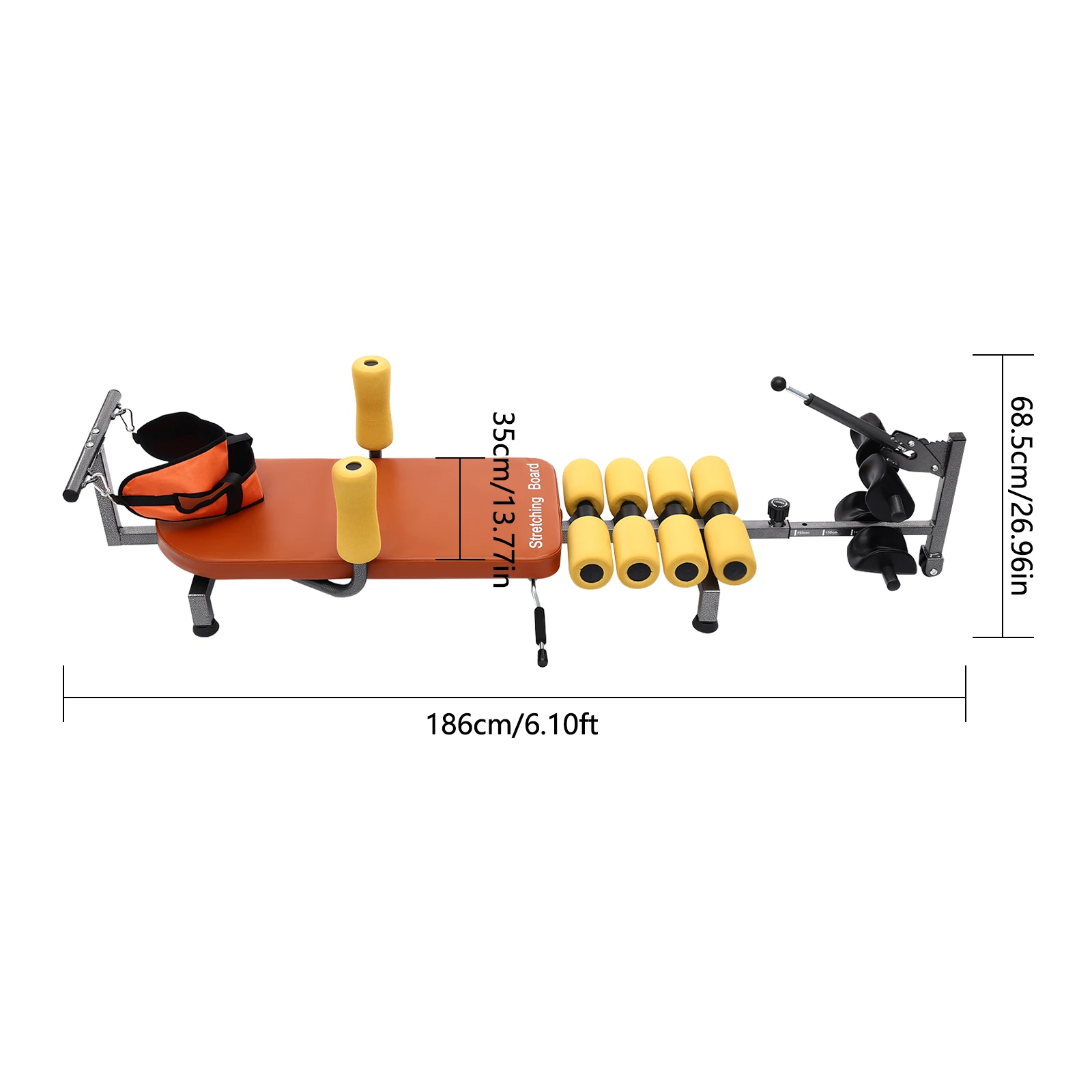 Training Bench, Back Stretch Bench, Neck Stretcher for Tension Relief