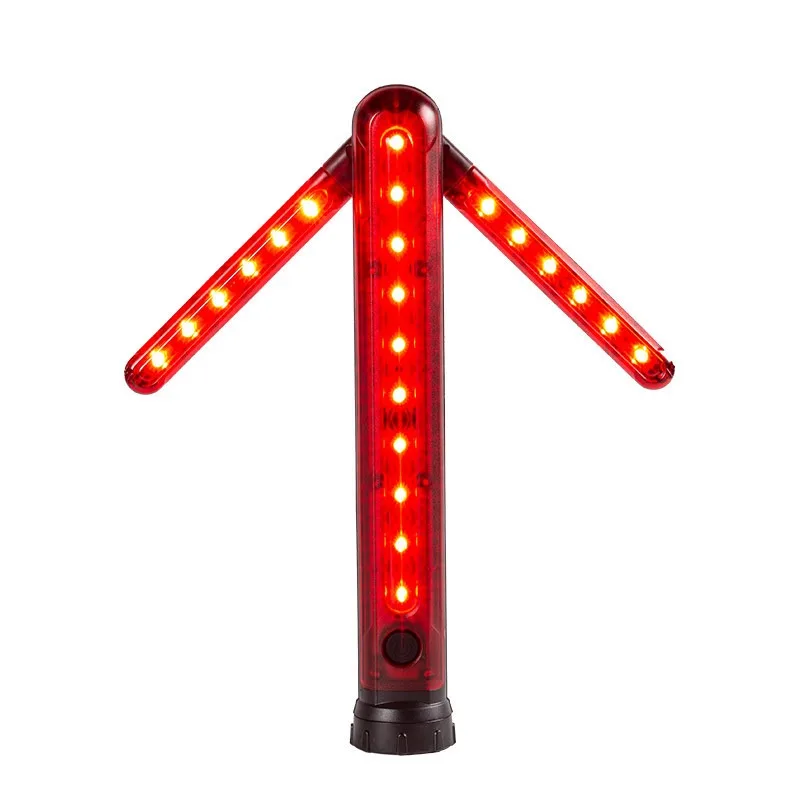 Portable Magnetic Arrow Warning Light Wireless Folding Emergency Strobe Flashing Indicator Sign