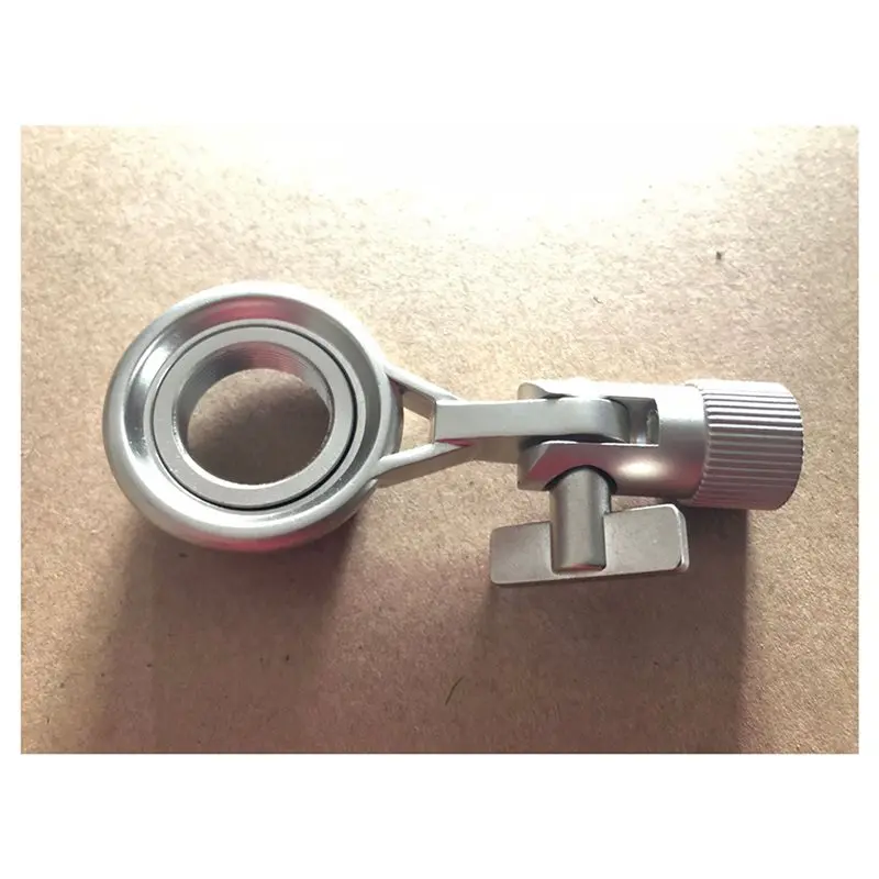 ABMF-2X Silver Metal Mic Clip Microphone Shock Mount Bracket Simple Mic Stand Accessories Use Flexible Angle Adjustment