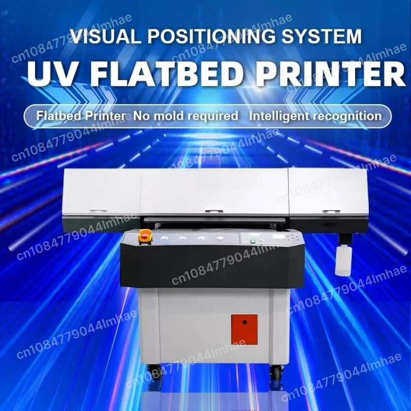 UV9060 High Precision CCD Visual Alignment UV Flatbed Printer Custom Logo Printing Equipment for Crystal Label Wood  Gift Box