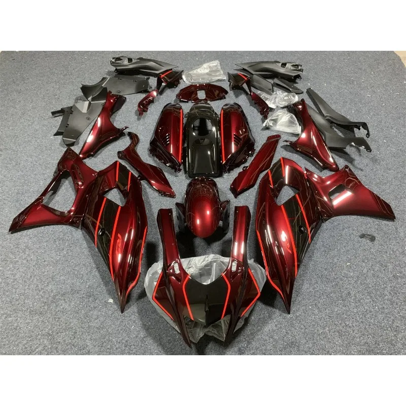 

Комплект обтекателя мотоцикла для Yamaha R7 2022 2023 YZF700 22 23-летний обтекатель серый черный корпус мотоцикла винно-красный
