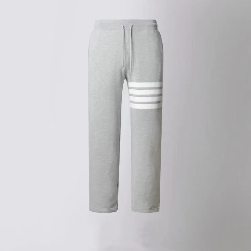 2024 autumn classic casual pants men's high-end quality straight leg sweatpants loose sports pants