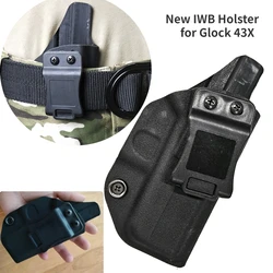 Nowa kabura IWB do kabury Glock 43X Glock 43. Wewnętrzna kabura do noszenia w pasie z regulacją. Cant Key kydex G43X IWB