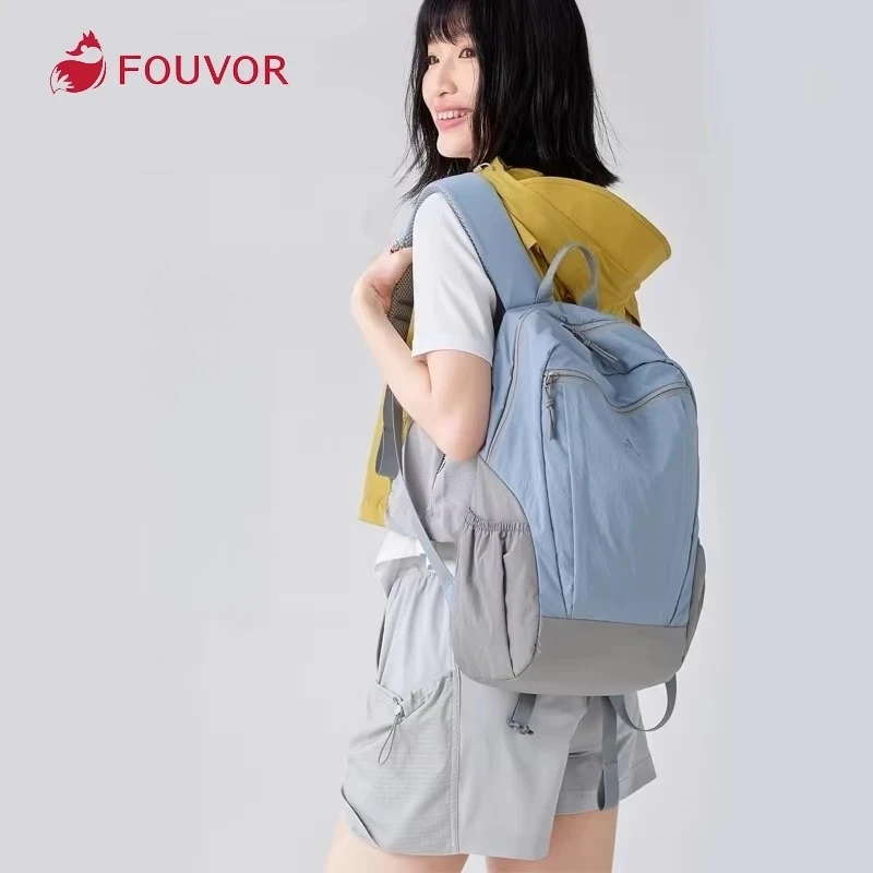 Fouvor mochila feminina para caminhada, leve, grande capacidade, mochila para viagem ao ar livre, escola acadêmica, bolsa para laptop 3068-09
