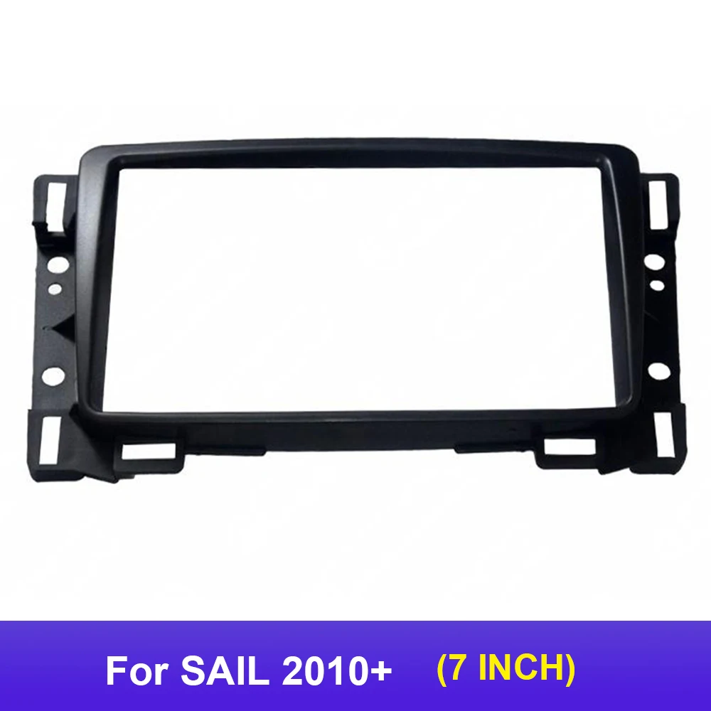 2 Din 7Inch Car Stereo Radio Fascia DVD Navigation CD Panel Dash Frame Mount Replacement Trim Kit For  SAIL 2010+ Tools