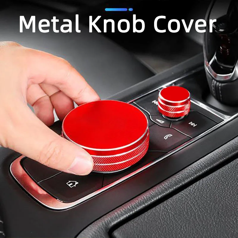

Center Console Metal Knob Decoration protective Cover For Cadillac CT5 CT6 XT4 xt5 XT6 Interior Accessories Trim