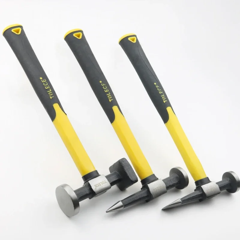 

~Sheet metal hammer cushion iron set, iron-lined concave repair tool Multifunctional sheet metal hammer