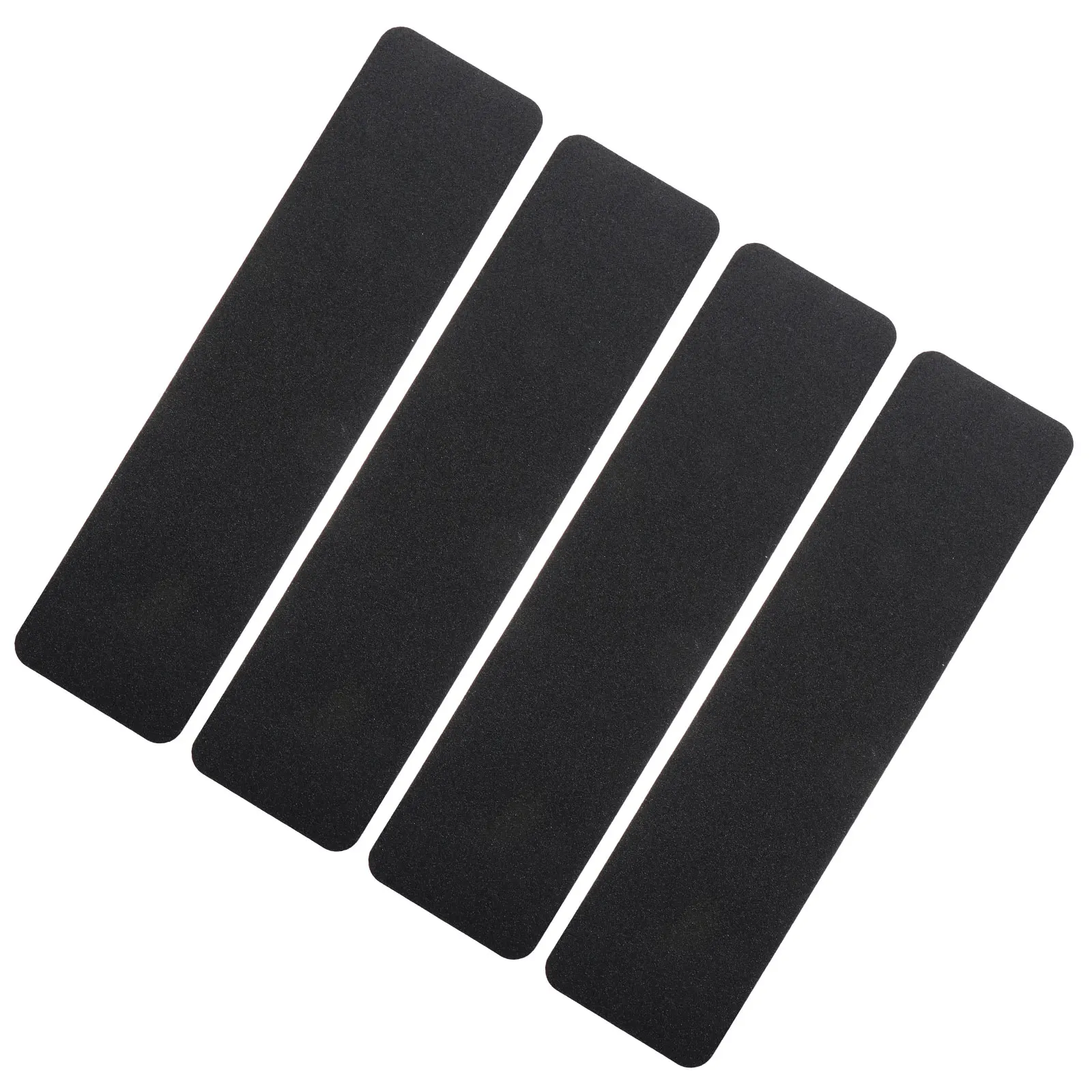 4 pezzi di gradini per scale antiscivolo in PVC nero 15 cm x 61 cm nastro antiscivolo pretagliato per scale interne ed esterne pavimenti gradini di sicurezza