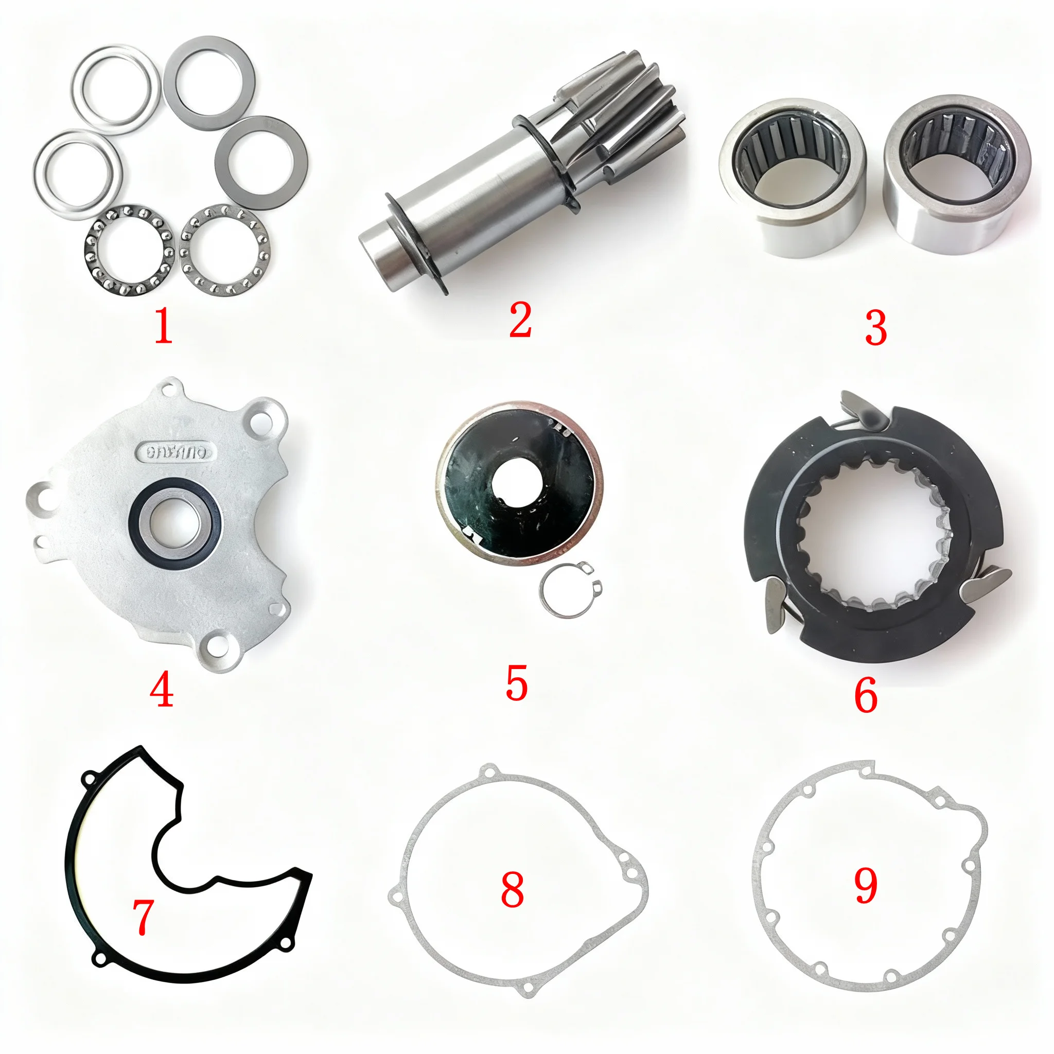 48V1000W BBSHD Spare Part for Bafang HD Mid Motor Pinion Gear NK1716 Needle Bearing and Ball Bearing Plastic Gear Cover