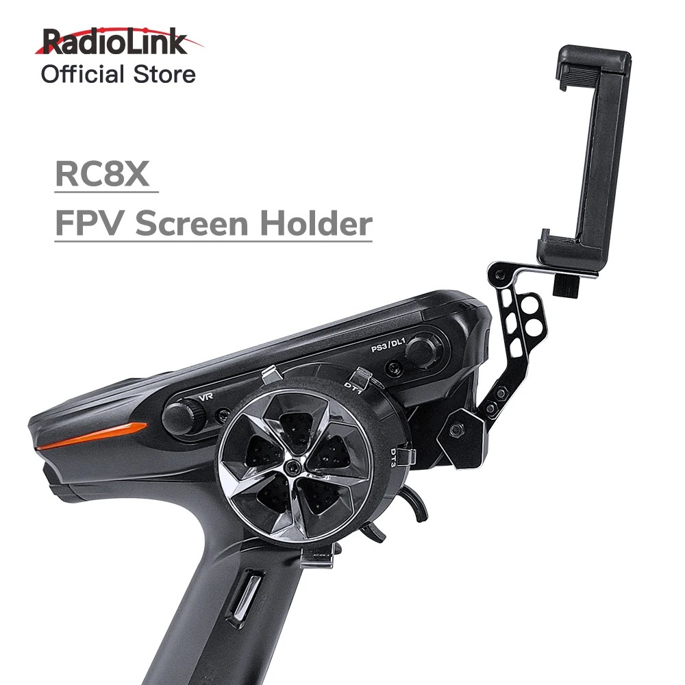 Radiolink RC8X Holder Mount 5.8G FPV Monitor Screen Phone Bracket CNC Aluminum Alloy RC Device for Remote Controller RC8X