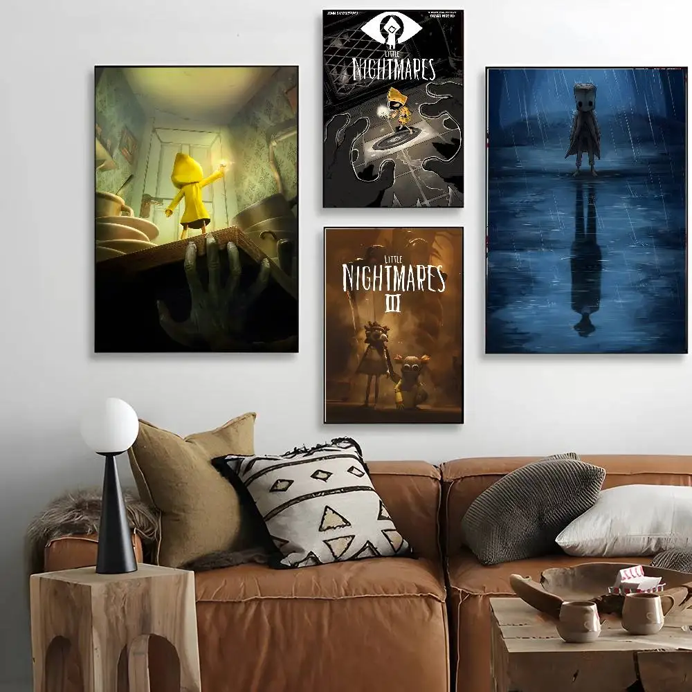 لعبة شعبية L-Little Nightmares ملصق قماش اللوحة المشارك مع المطبوعات غرفة نوم المنزل غرفة المعيشة الديكور هدية