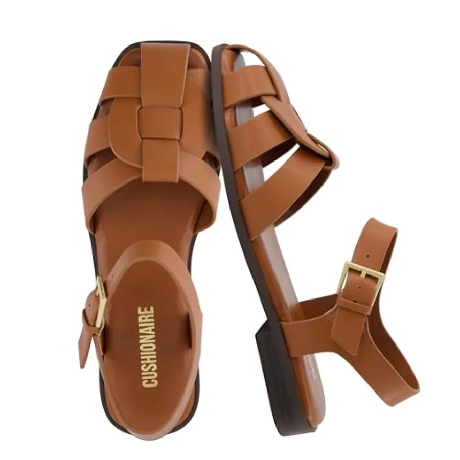 

Женские сандалии Benny Closed Toe Fisherman - Элегантные и удобные сандалии на плоской подошве для женщин с регулируемым ремешком на щиколотке