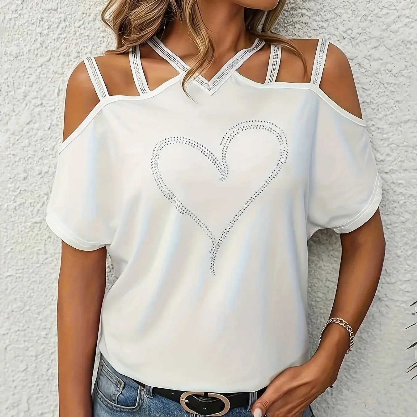 Gilet tissé surdimensionné blanc pour femme, gilet ample décontracté, adapté aux vêtements d'été, blanc