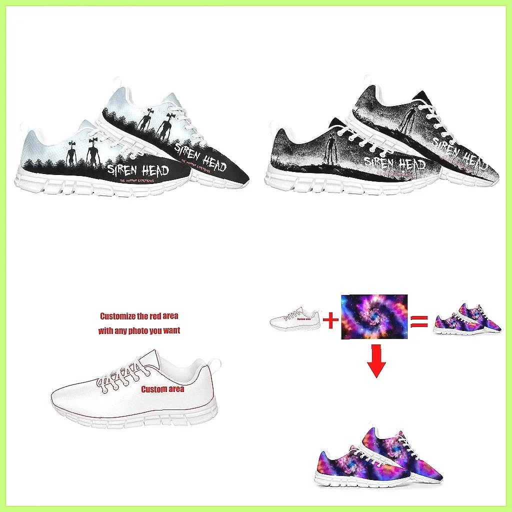 Zapatillas Personalizadas con Diseño del Personaje de Videojuego Siren Head, Calzado Deportivo de Moda de Alta Calidad para Hombre y Mujer, Diseño para Parejas