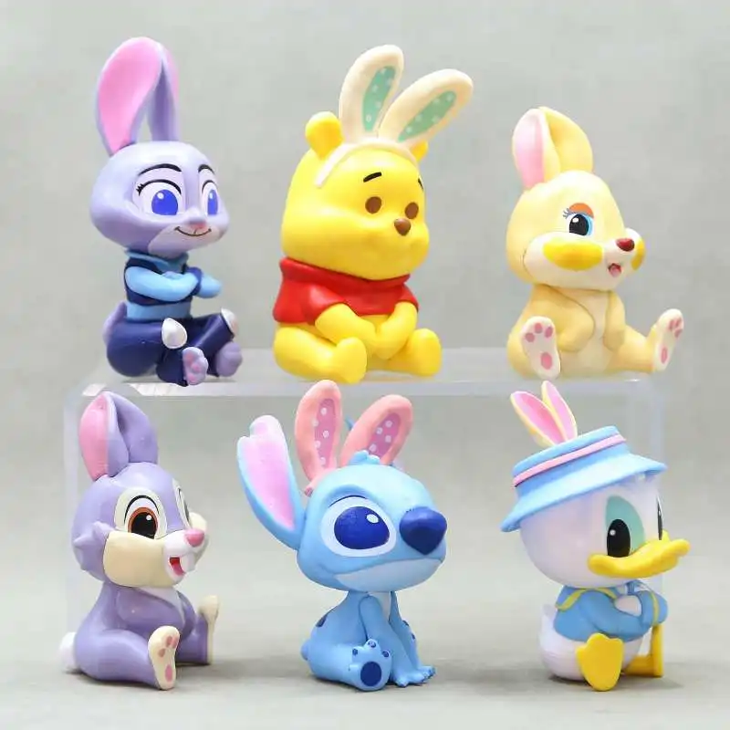 

Disney Character Peripheral Where's Rabbit Series Blind Box Figure Gift Desktop Collection Ornament Doll Children’s Toy