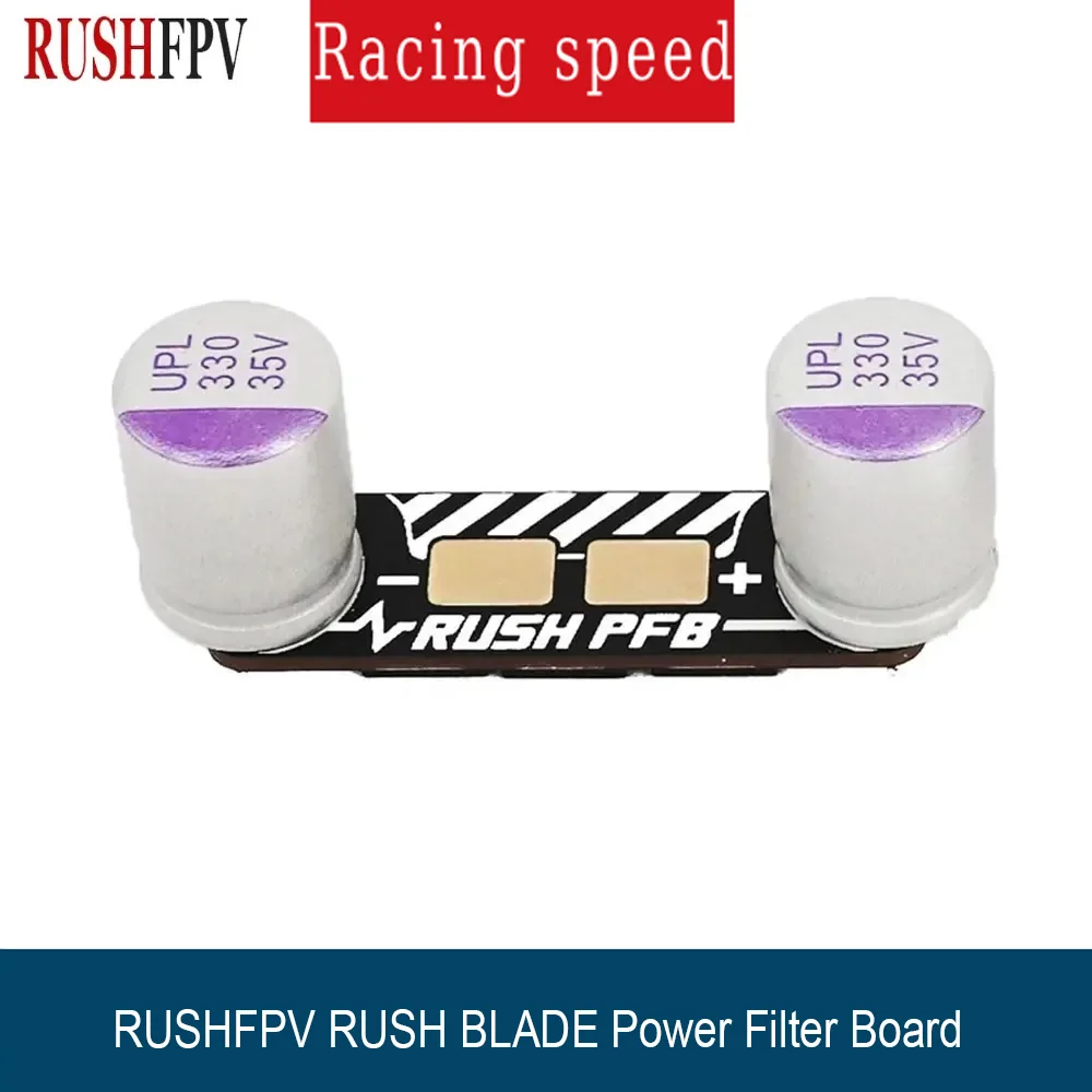 RUSH PFB Power Filter Board 2x330uF 35V Spike TVS Diode for 6S ESC FPV Drone Stable Supply