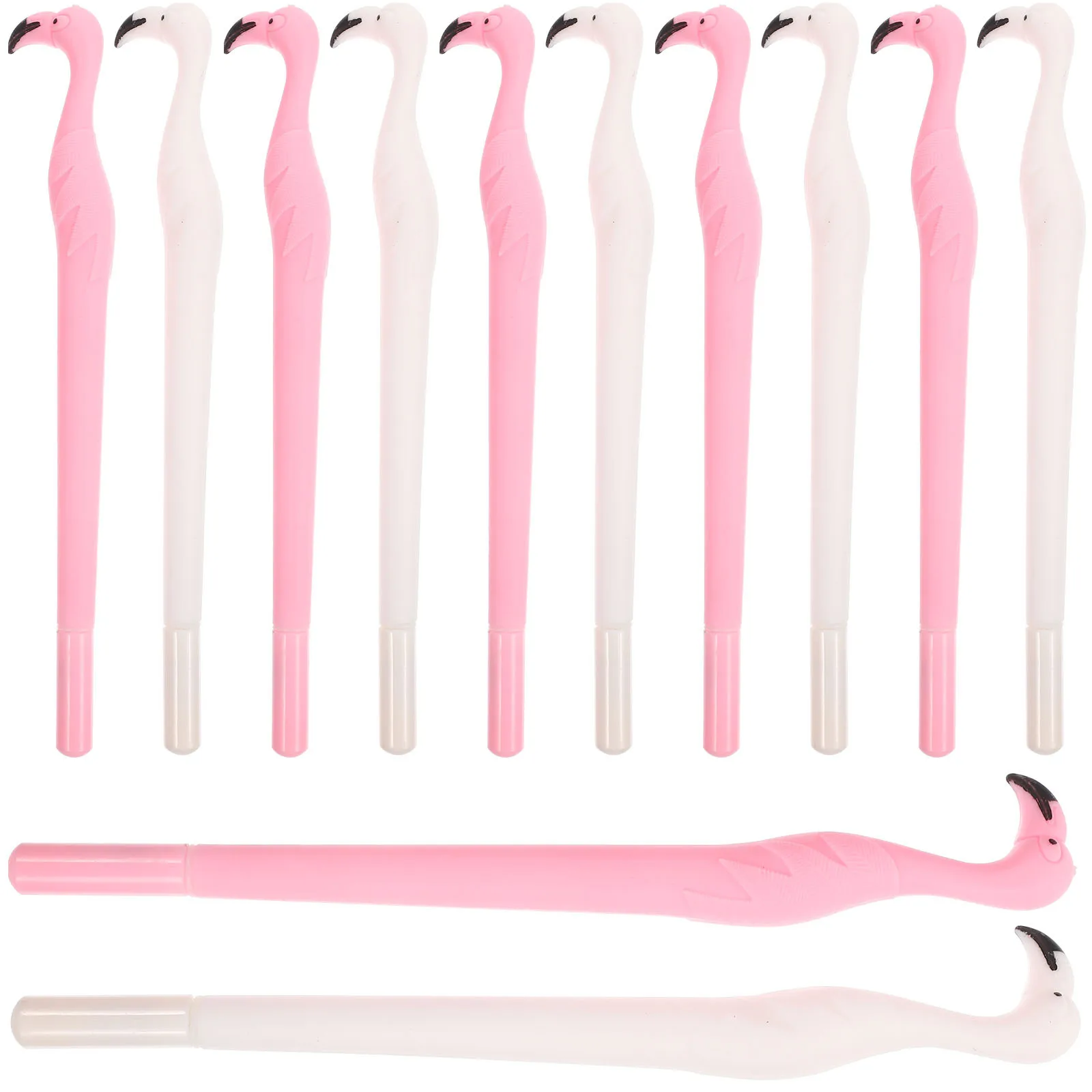 

12 шт., гелевая ручка с изображением фламинго, большая емкость, ручки с тонким наконечником, гладкий подарок для письма, ручка для письма с героями мультфильмов, студенческие офисные канцелярские принадлежности