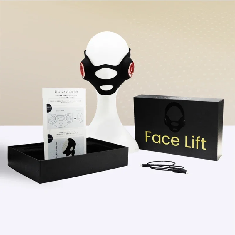 V Shaped Slimming Face Mask EMS Microcurrent Facial Massager Device Face Slimmer Chin Line Lifting Tightening Skin Instrument