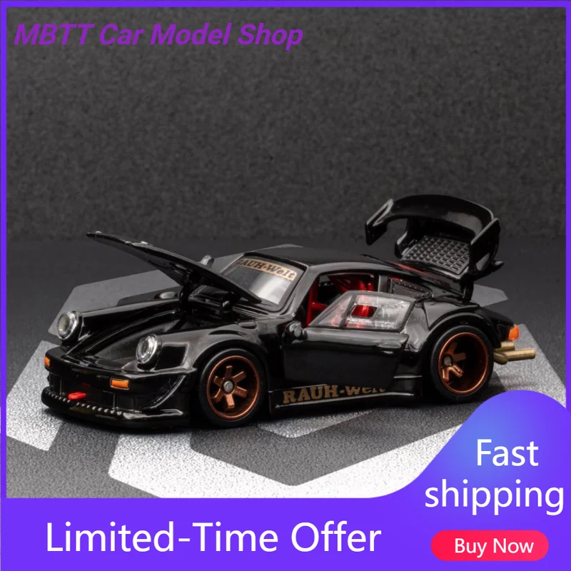New FG 1:64 Porsche 911 RWB 930 Fully Open Alloy Miniature Simulation Car Model Collection Decoration Item New Arrival in Stock