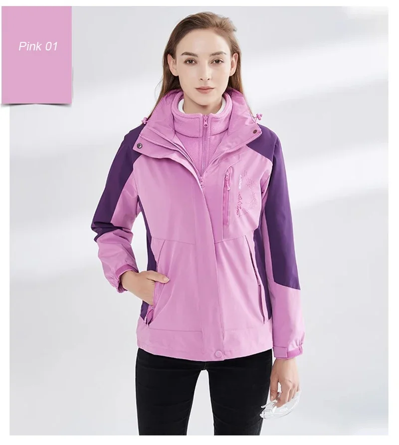Chaqueta de esquí impermeable a prueba de viento para mujer, abrigo cálido para deportes de montaña y nieve, invierno, nuevo