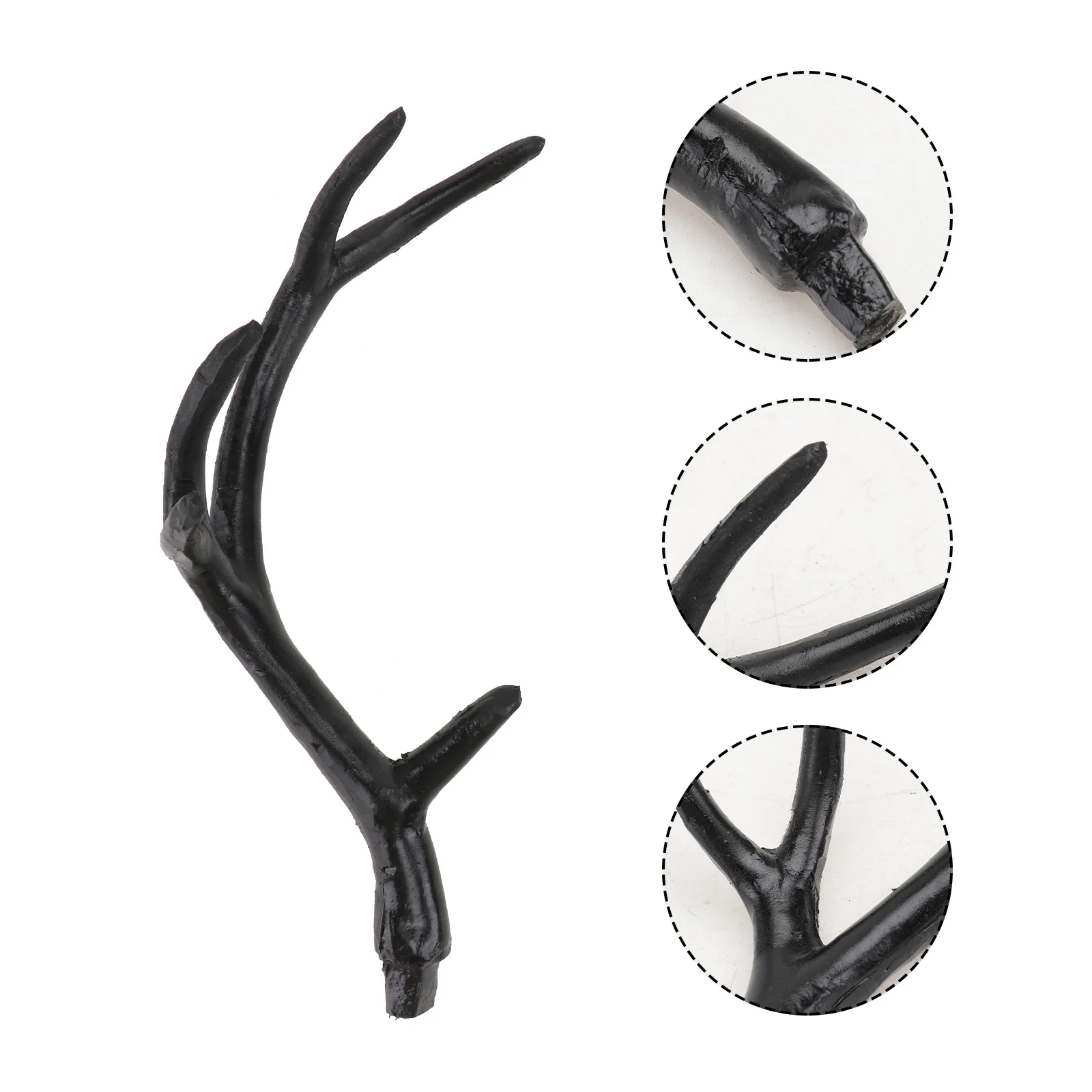 

Deer Horn Hair Hoop Prop Halloween Dress up Inflatable Costume DIY Black Plastic Man