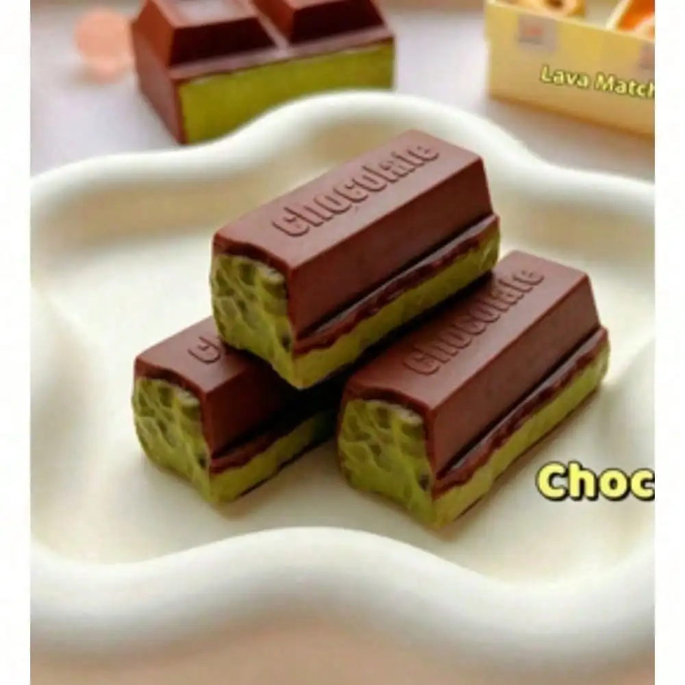 2026 New Arrival Immersive Matcha Lava Squishy Dual Texture Slow Rising Sensory Fidget Toy Visual Tactile Healing Anti-Anxiety Desktop Ornament Adult Birthday Easter Valentine Holiday Gift