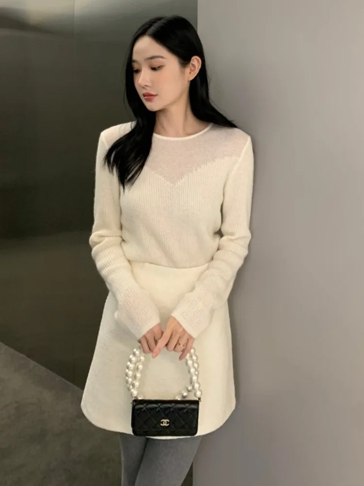

Slim Fit Long Sve трикотаж шикарный осенне-зимний сексуальный простой женский топ для поездок на работу Sle онлайн эксклюзивный без бренда