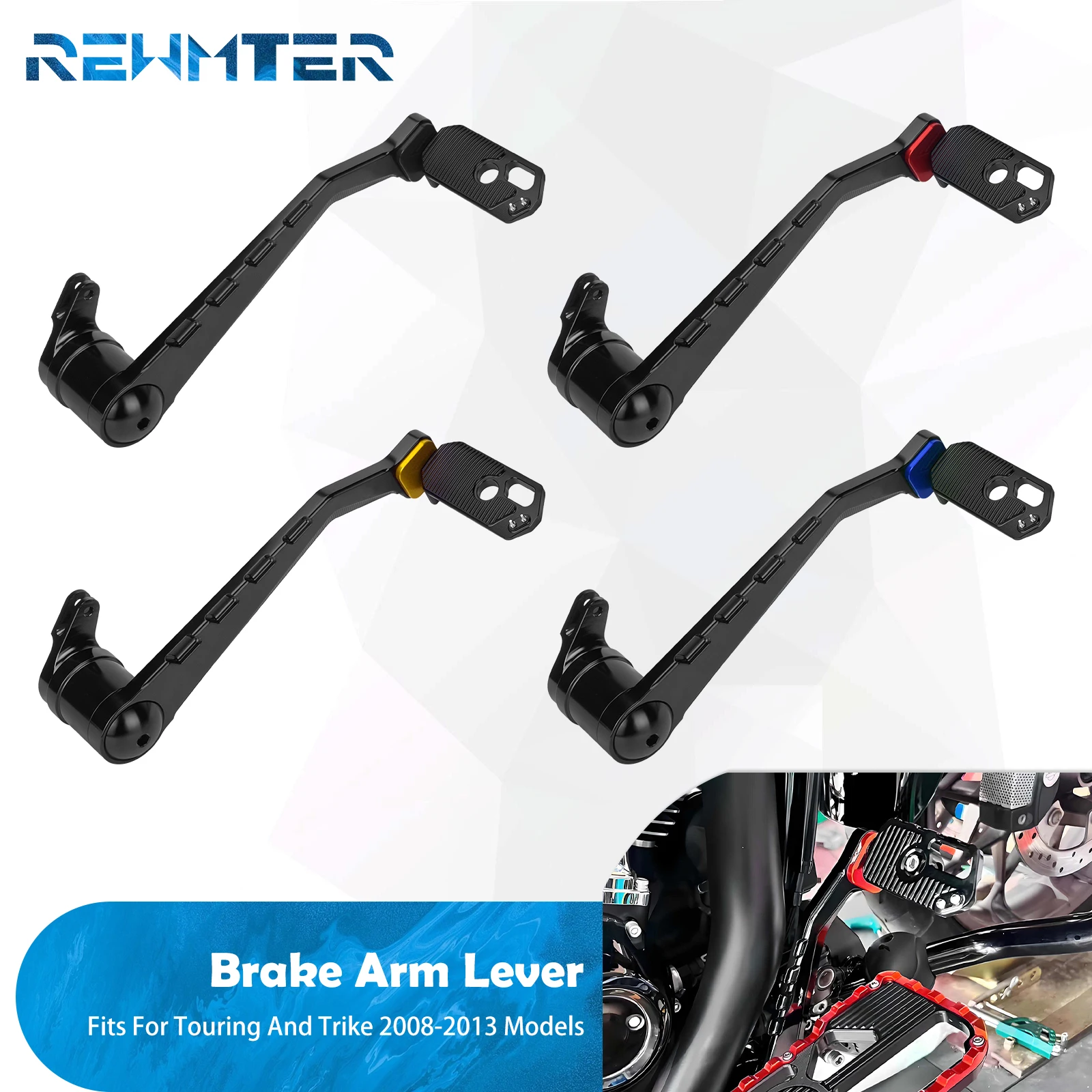 

Motocycle Brake Arm Lever Footrests Shift Peg Pedal Kit For Harley Touring Electra Street Glide Road King FLHR Trike 2008-2013