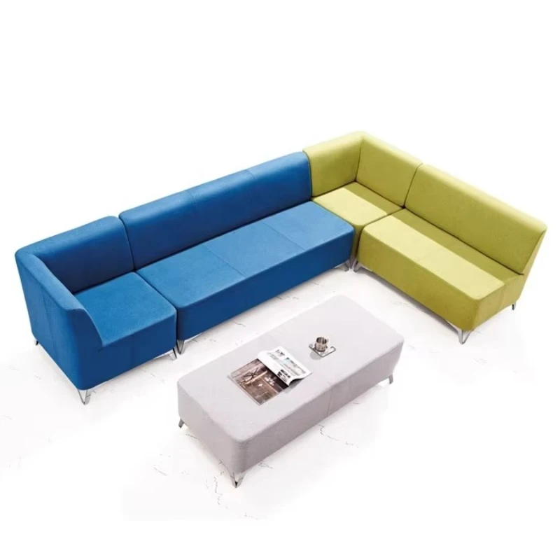 Soft box fabric living room sofa, modular seat sofa