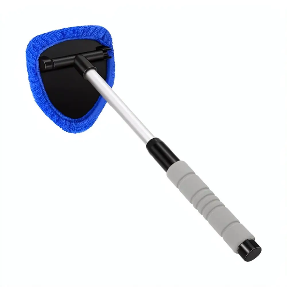 Car Windshield Cleaning Wiper Telescopic Auto Glass Brush Interior Window Defogger Tool Comfortable Grip Kit