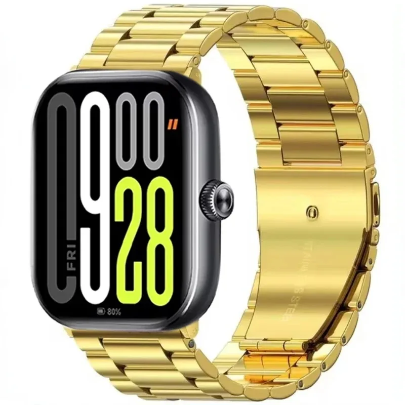 Cinturino in acciaio inossidabile per Redmi Watch 5/4 Accessori per bracciale in metallo per Xiaomi Mi Band 9 Pro/Miband 8 Pro Cinturino sostituibile