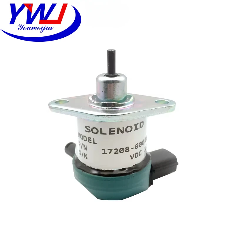 Kubota D1005 D1105 D905 Engine Fuel Shutdown Shut Off Solenoid 17208-60016 17208-60010 17208-60015 12V/24V Generator Set Parts