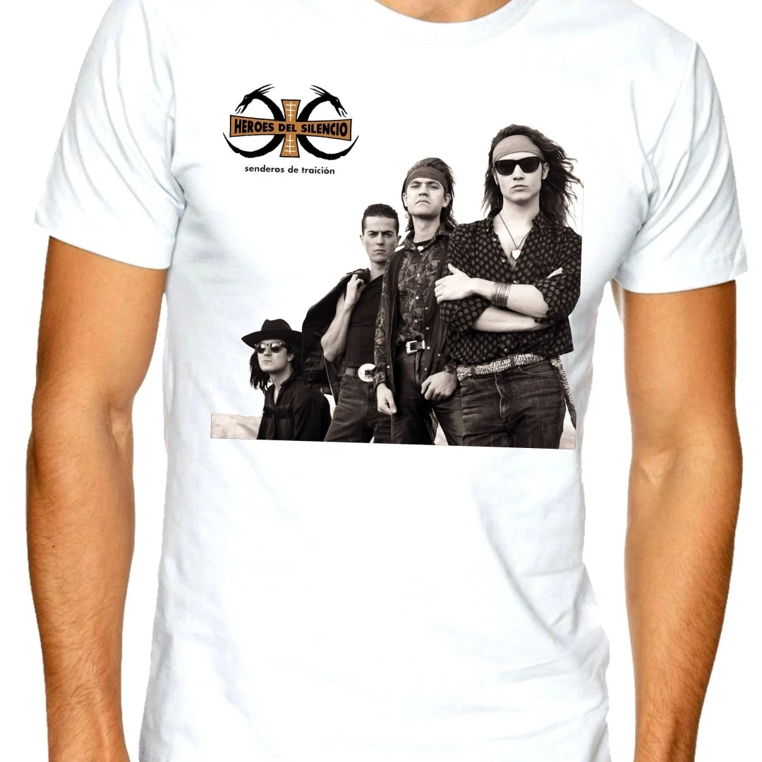 Camiseta Rock En Español_ Heroes Del Silencio Senderos Playera otoño Camiseta de algodón puro para hombre ropa para niños camiseta Y2k mujer