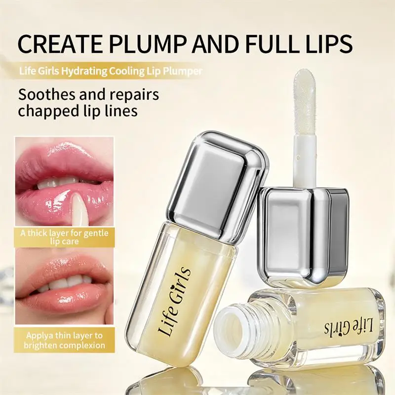 Life Girls Lip Plumper Oil Hydrating Nourishing Lip Gloss Reduce Dry Lip Lines Smooth Lips Repair Moisturizing Lip Care Serum