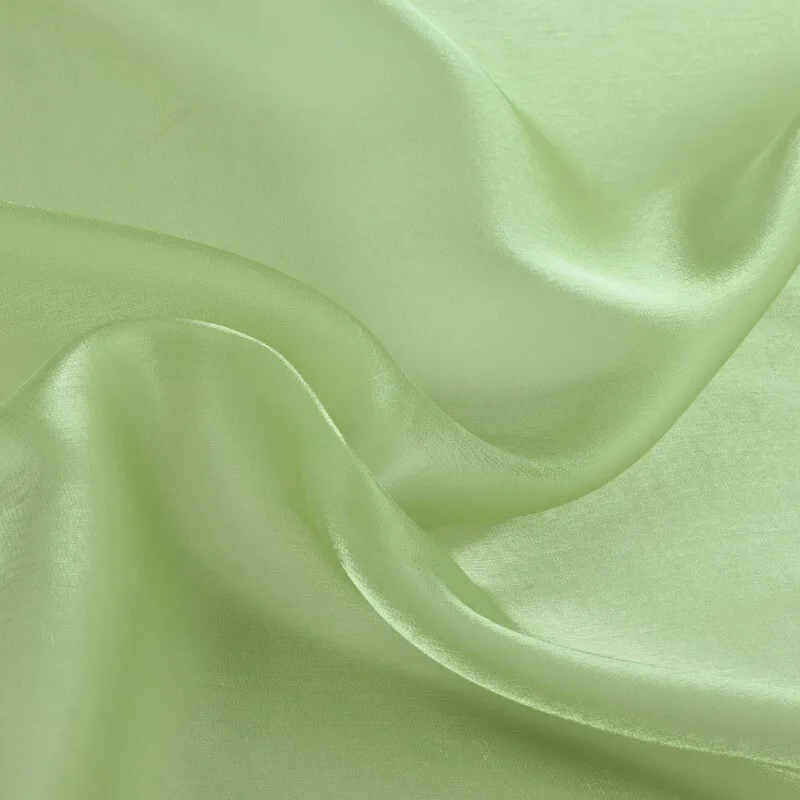 100x150cm RPET Recycled Lily Satin Organza Fabric Polyester Light Transparent Glitter Fabric DIY Dress