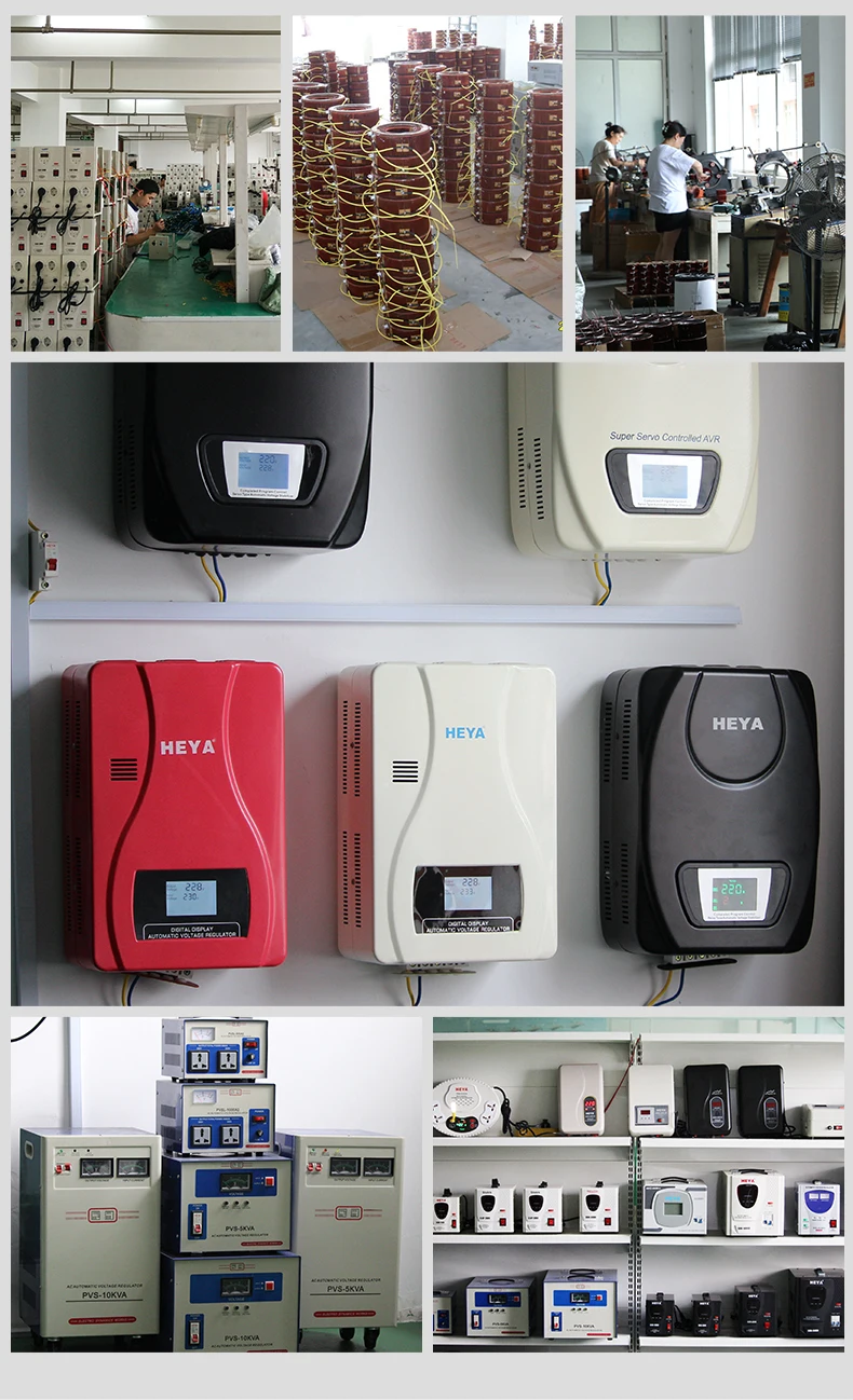Relé monofásico 15KVA Power Manager tipo 220V regulador de tensão automático com display de diodo emissor de luz de corrente CA